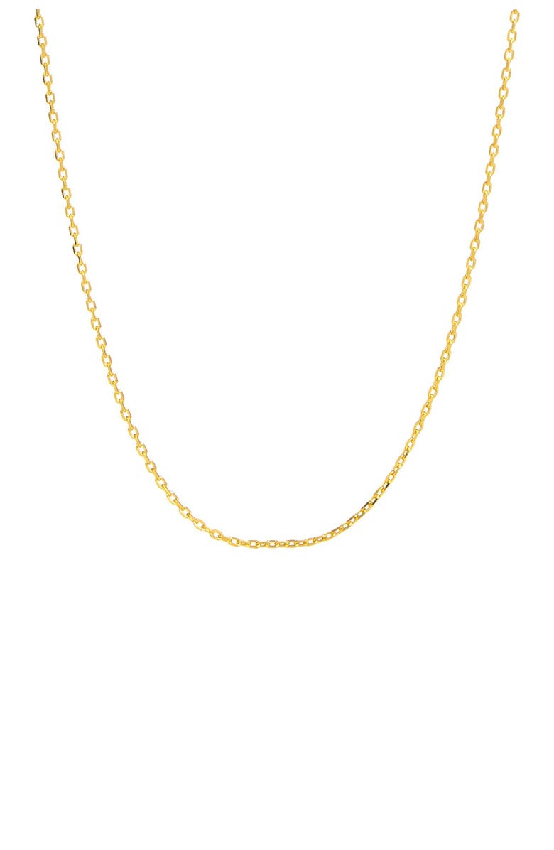SAVVY CIE JEWELS Cable Chain Necklace, Main, color, Yellow