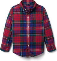 Janie and Jack Holiday Tartan Flannel Shirt