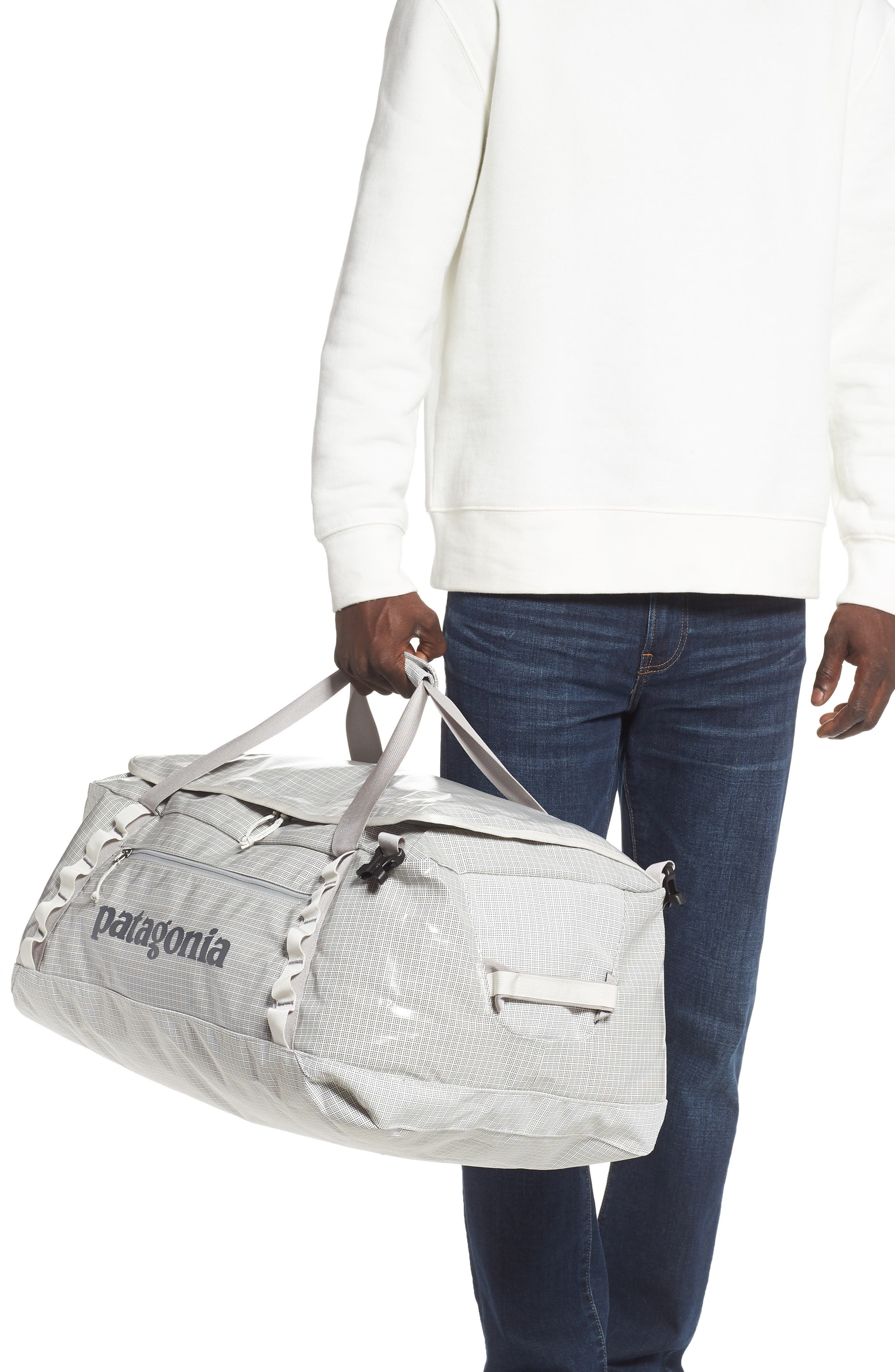 Black Hole Water Repellent 55-Liter Duffle Bag, Alternate, color, BIRCH WHITE