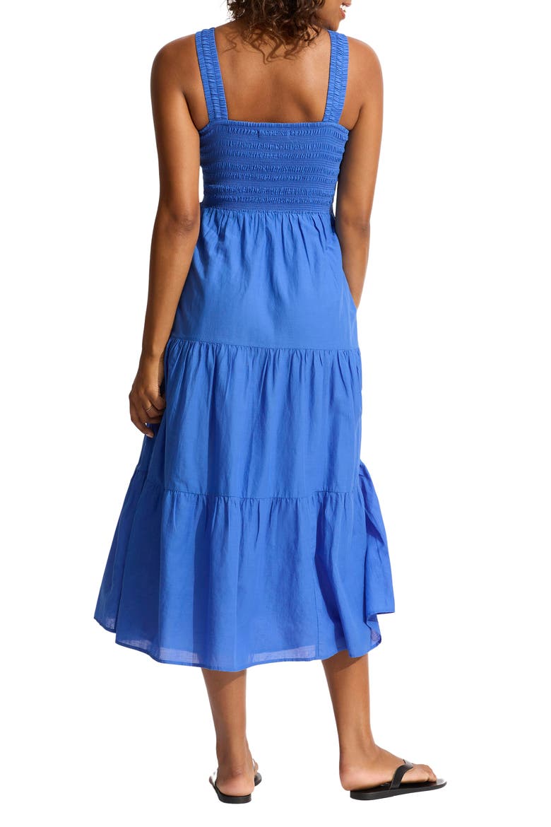 Faithful Cover-Up Midi Sundress, Alternate, color, AZURE