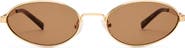 LUV LOU The Kendall 56mm Oval Sunglasses