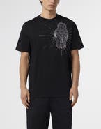 PHILIPP PLEIN Round Neck T-Shirt Skull Stones Men