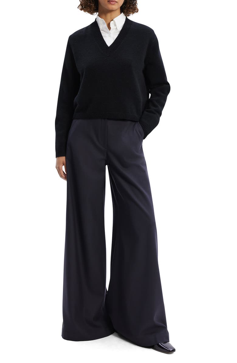 Theory Crop Cashmere Sweater, Alternate, color, 
