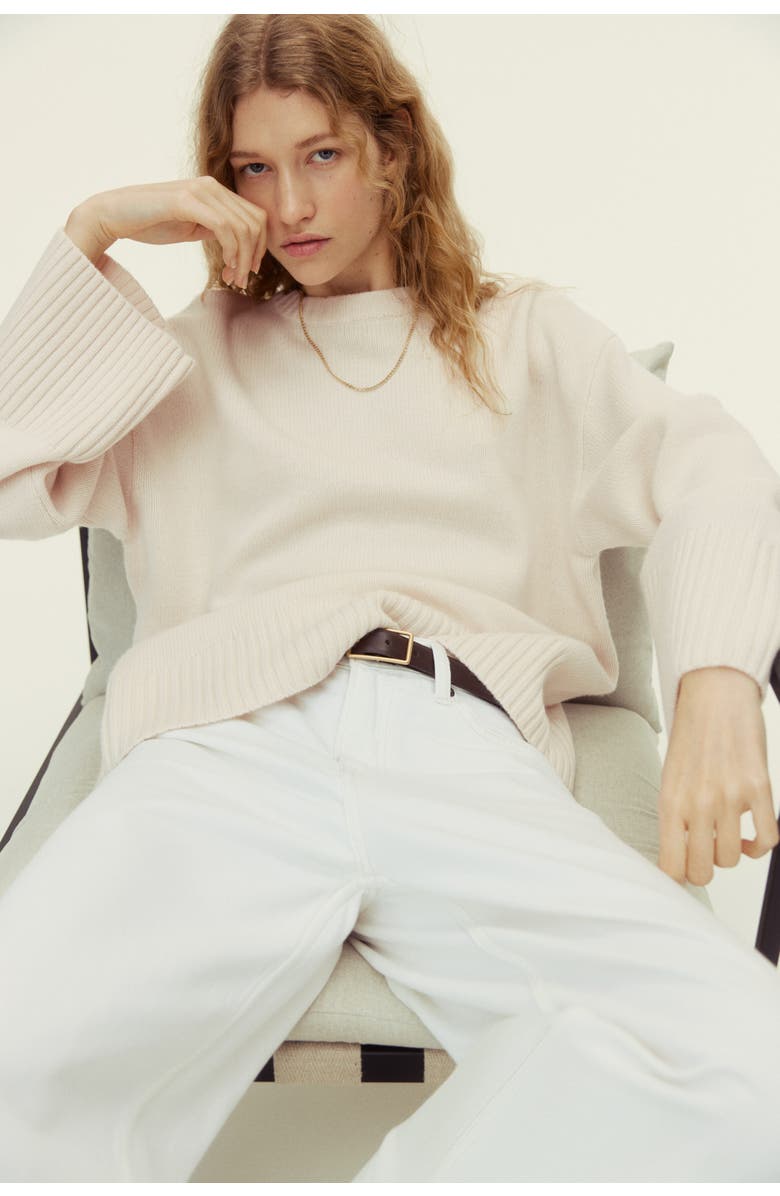 H&M Cashmere-blend Jumper, Alternate, color, Cream
