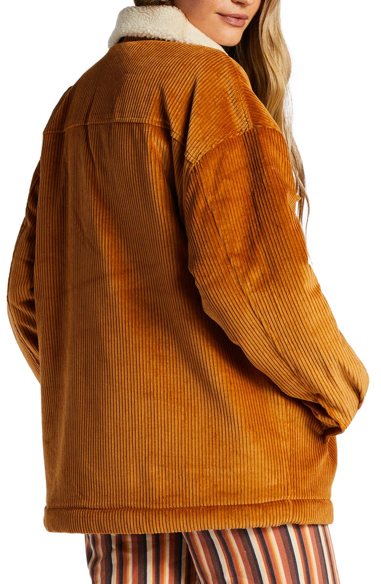 Billabong Cold Day Fleece Lined Corduroy Jacket, Alternate, color, 
