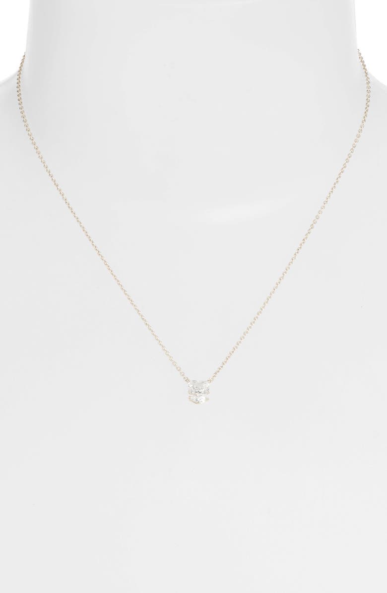 Nadri Rae Small Mixed Cubic Zirconia Pendant Necklace, Alternate, color,