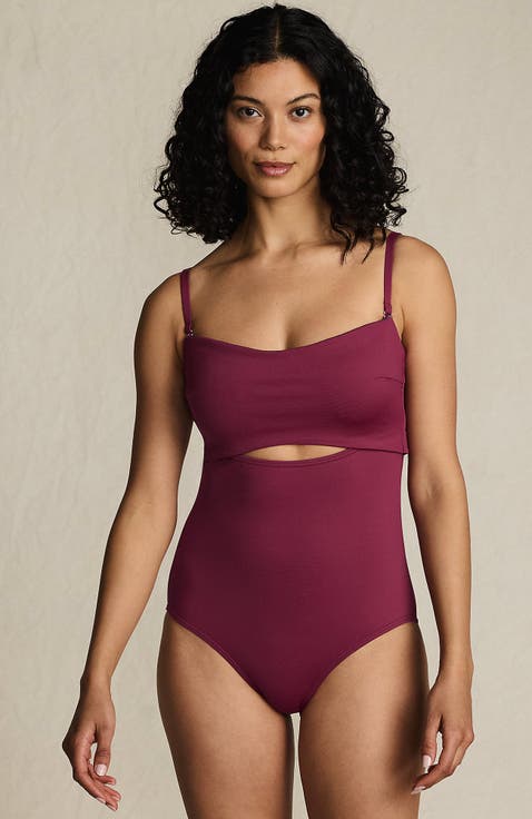 Bandeau Cut Out One Piece