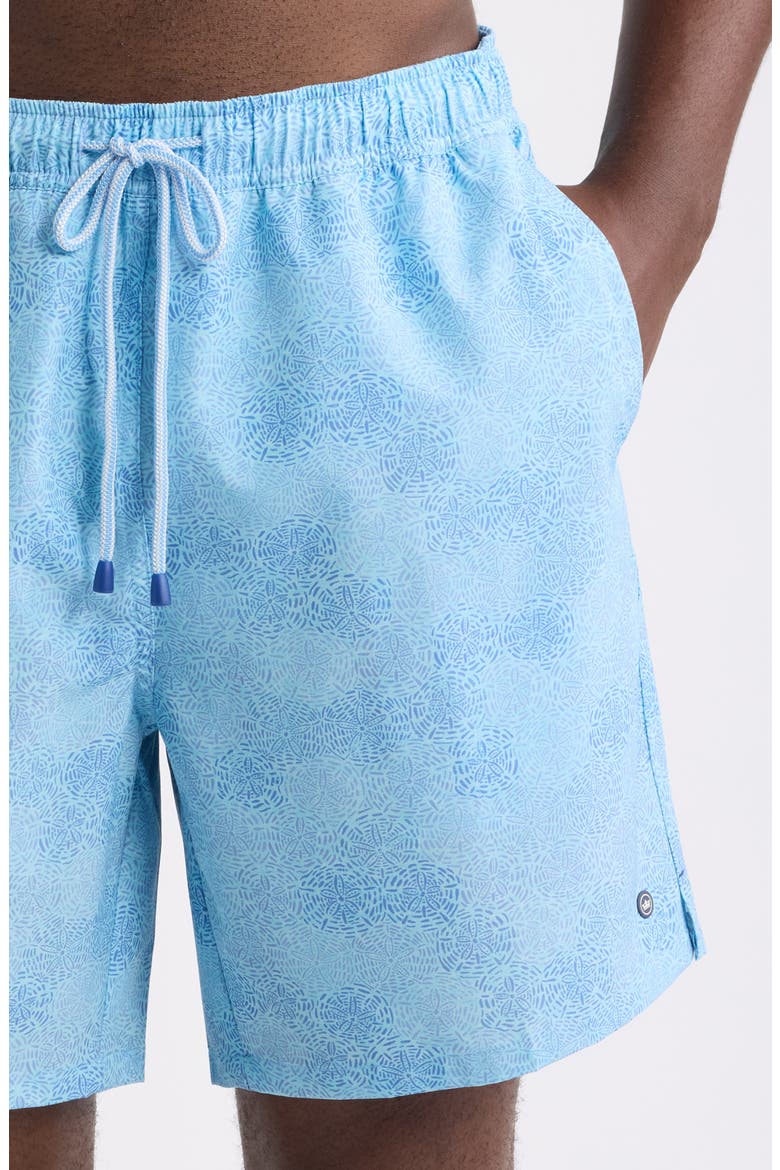 Sand Dollars Swim Trunks, Alternate, color, SEAPORT BLUE