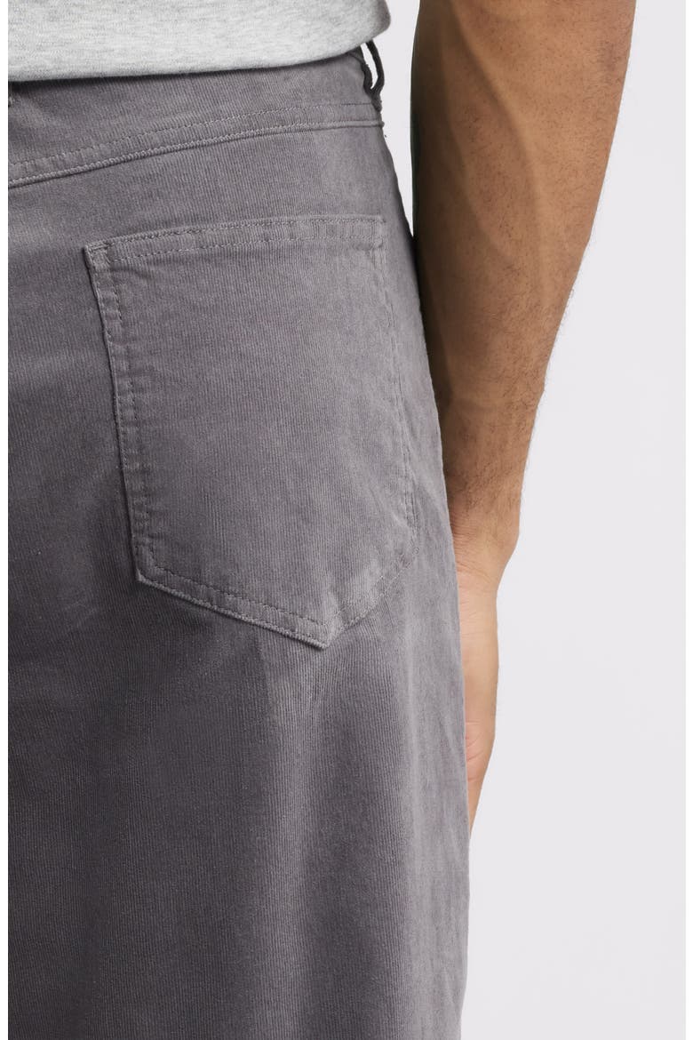 Cotton Stretch Corduroy Pants, Alternate, color, CHARCOAL