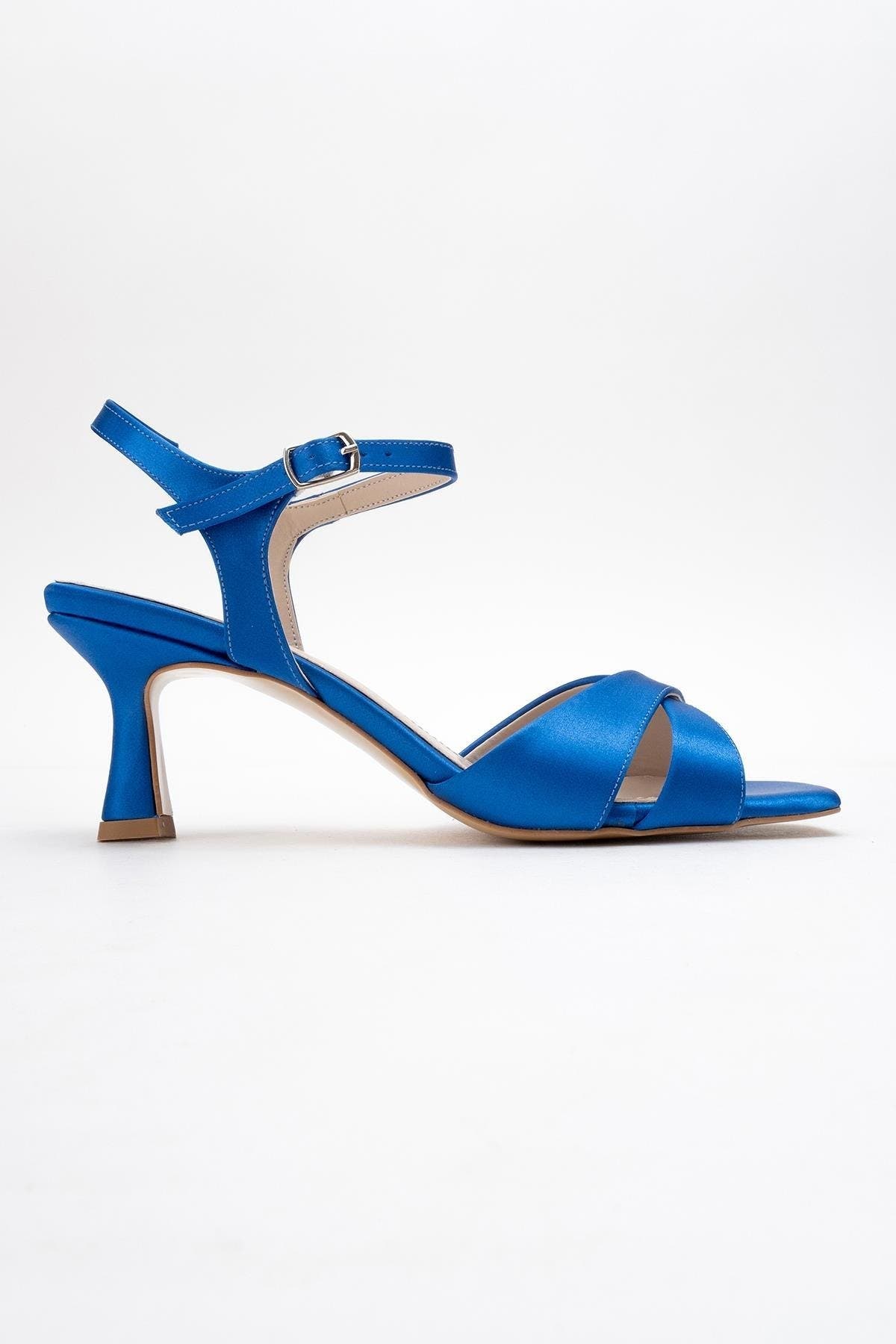 Melin Cross Strap Stiletto Sandal, Alternate, color, Sax Blue Satin