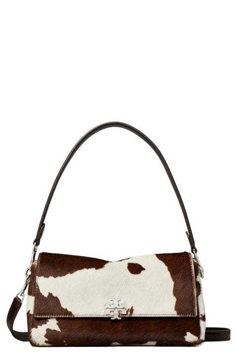 Charlie Small Genuine Calf Hair Shoulder Bag