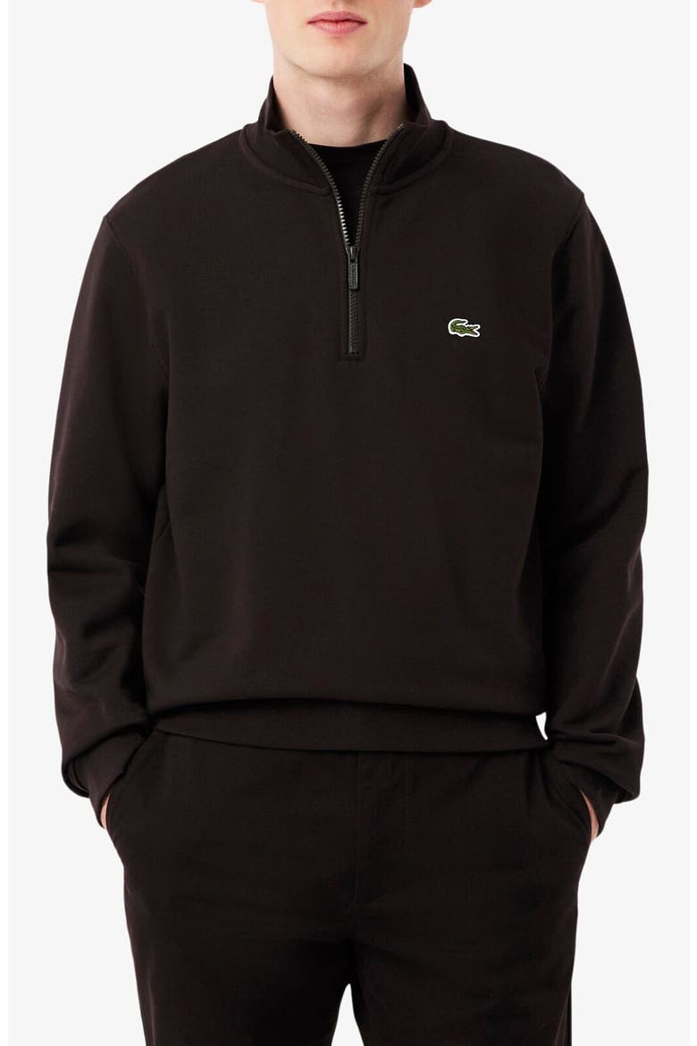 Cotton Fleece Half Zip Pullover, Main, color, BUFFALO