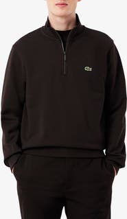 Lacoste Cotton Fleece Half Zip Pullover