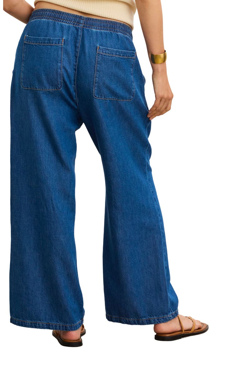 The Drapey Denim Wide Leg Pant, Alternate, color, True Indigo