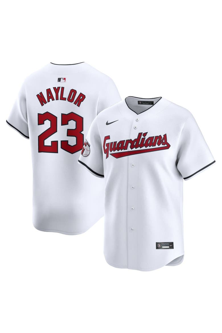 Men's Nike Bo Naylor White Cleveland Guardians Home Limited Player Jersey, Main, color, White
