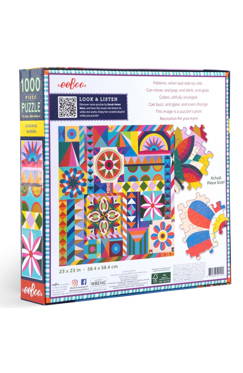 eeBoo Piece and Love Sunshine Garden 1000 Piece Puzzle, Alternate, color, 