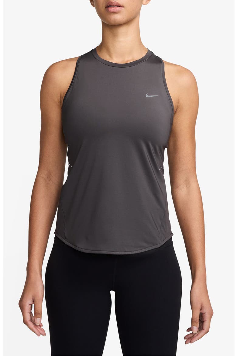 Swift Dri-FIT Running Tank Top, Main, color, THUNDER GREY/ REFLECTIVE SILV