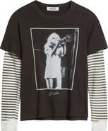 Daydreamer Blondie Debbie Trumpet Photo Cotton Graphic T-Shirt