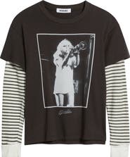 Daydreamer Blondie Debbie Trumpet Photo Cotton Graphic T-Shirt