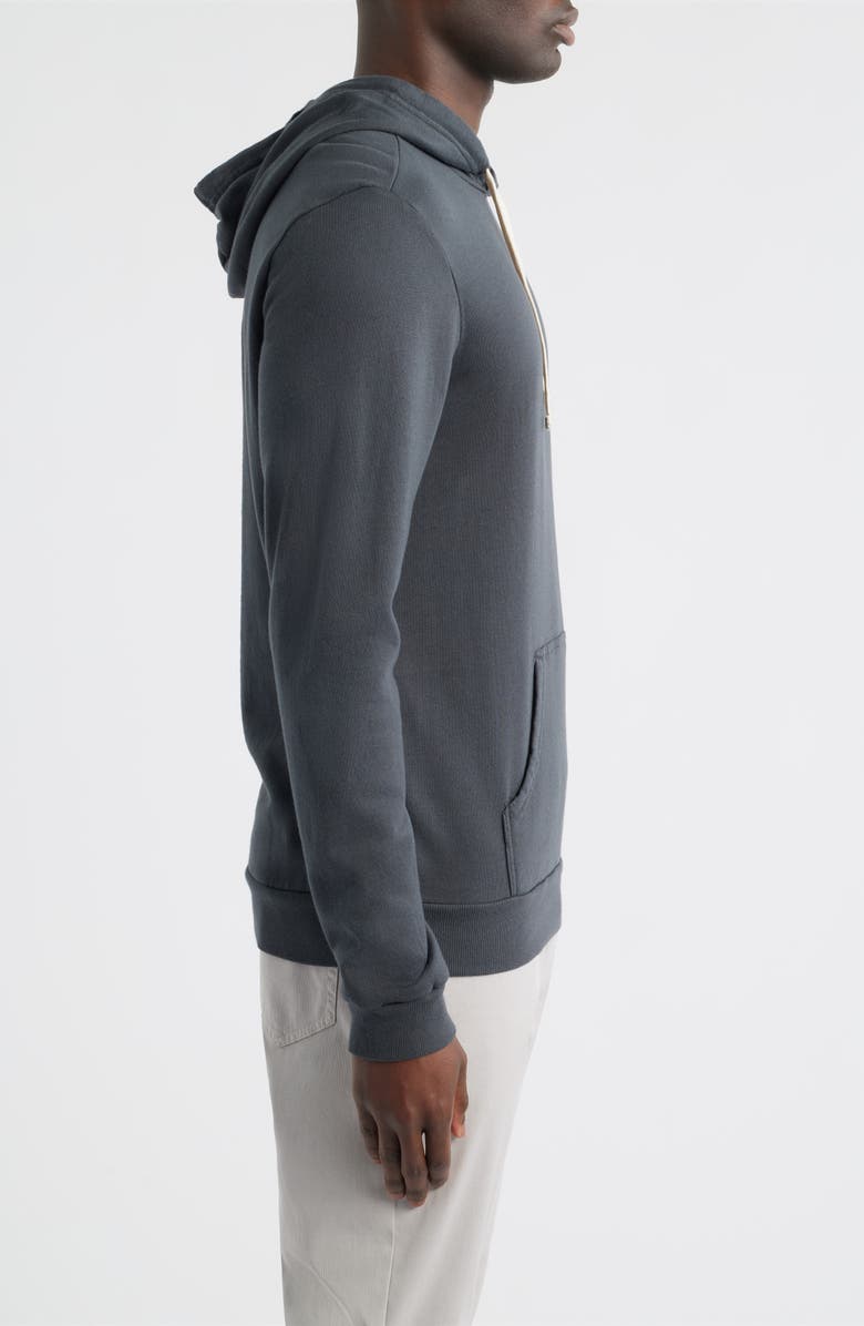 Marine Layer Cotton Blend French Terry Pullover Hoodie, Alternate, color, Asphalt Grey