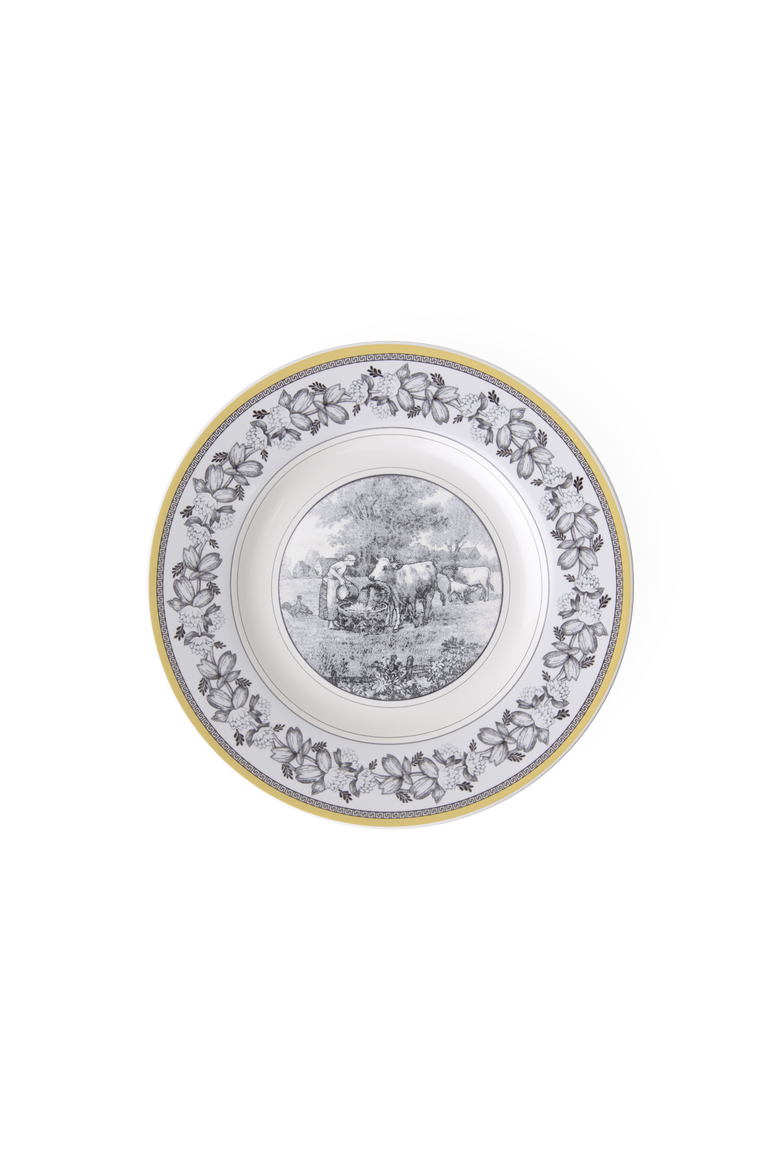 Audun Ferme Salad Plate, Main, color, White