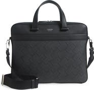 FERRAGAMO Gancio Embossed Briefcase