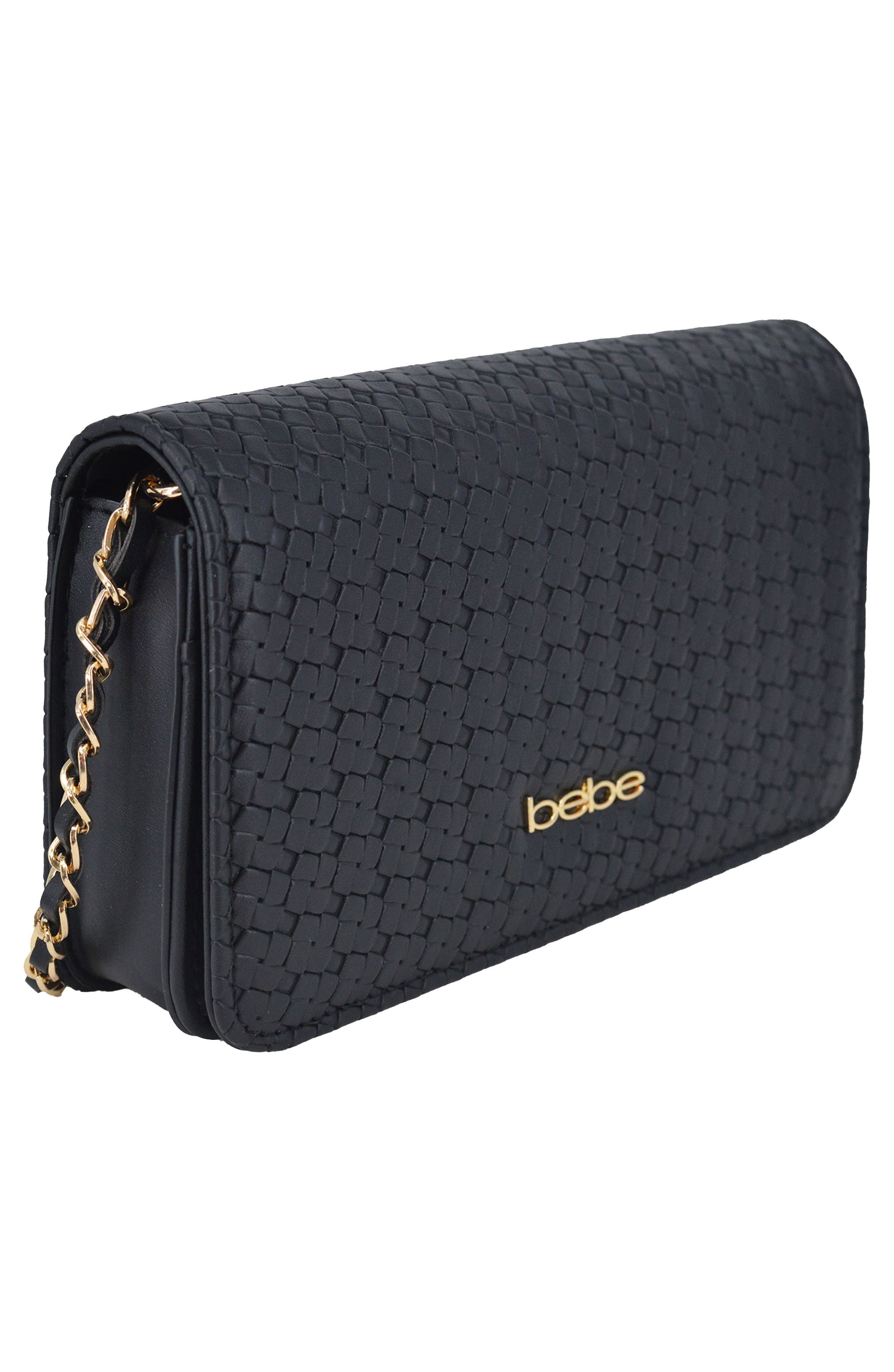 bebe Otto Crossbody Bag, Alternate, color, Black