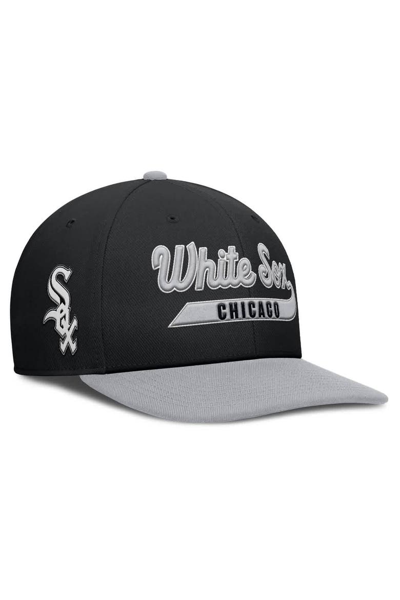 Men's Nike Black/Gray Chicago White Sox Pro Performance Snapback Hat, Main, color, Black
