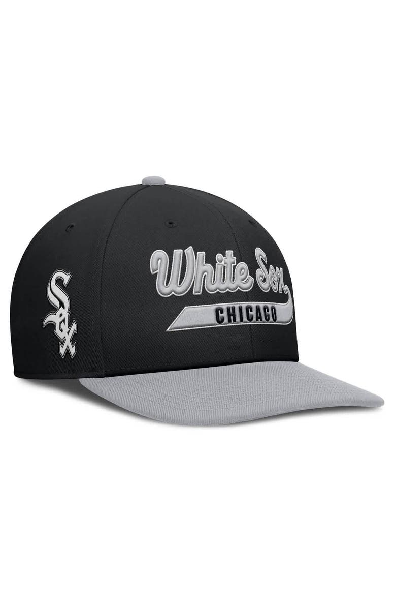 Nike Men's Nike Black/Gray Chicago White Sox Pro Performance Snapback Hat, Main, color, Black