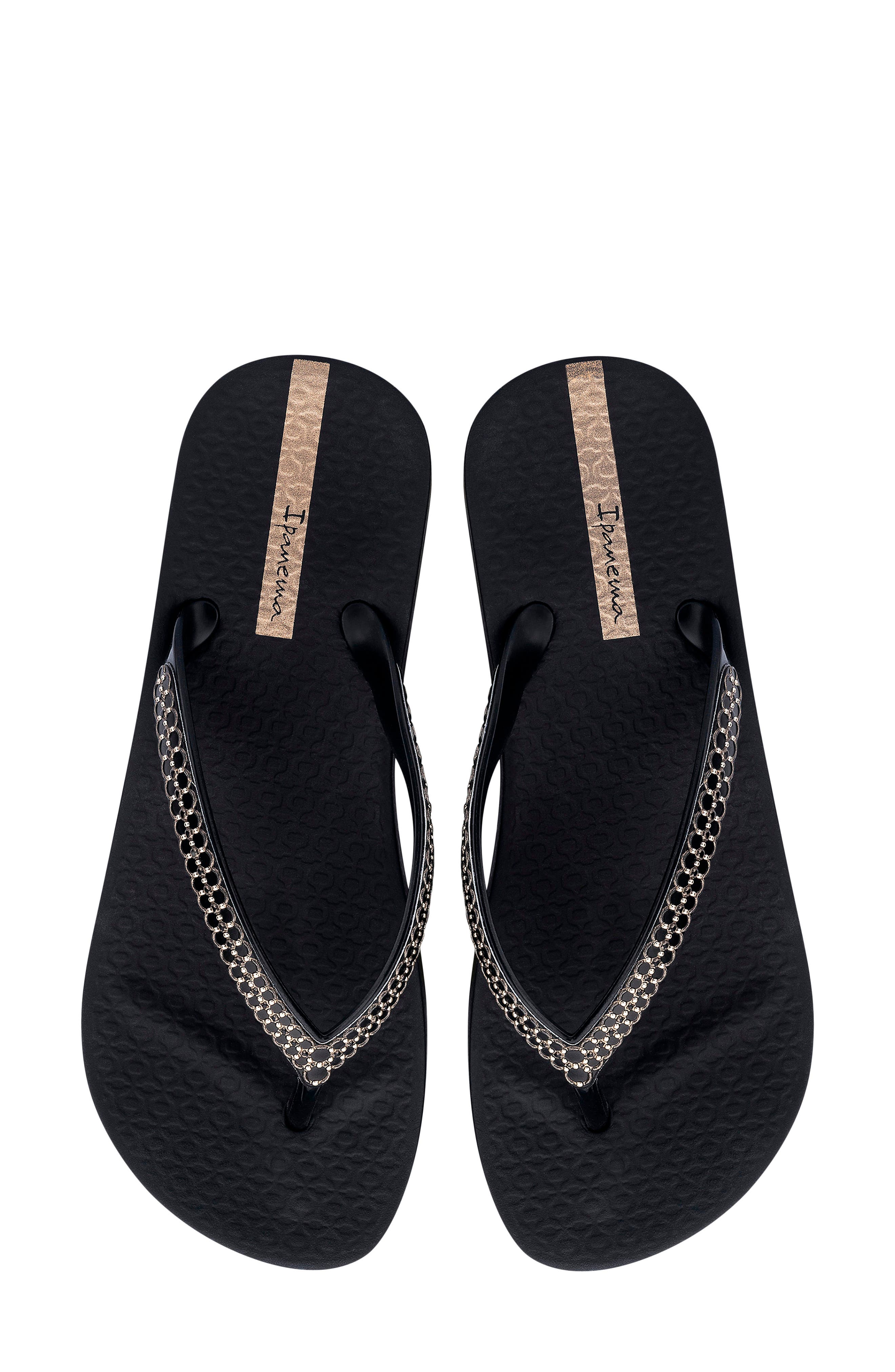 Ipanema Mesh XI Platform Flip Flop, Alternate, color, Black/ Black/ Gold