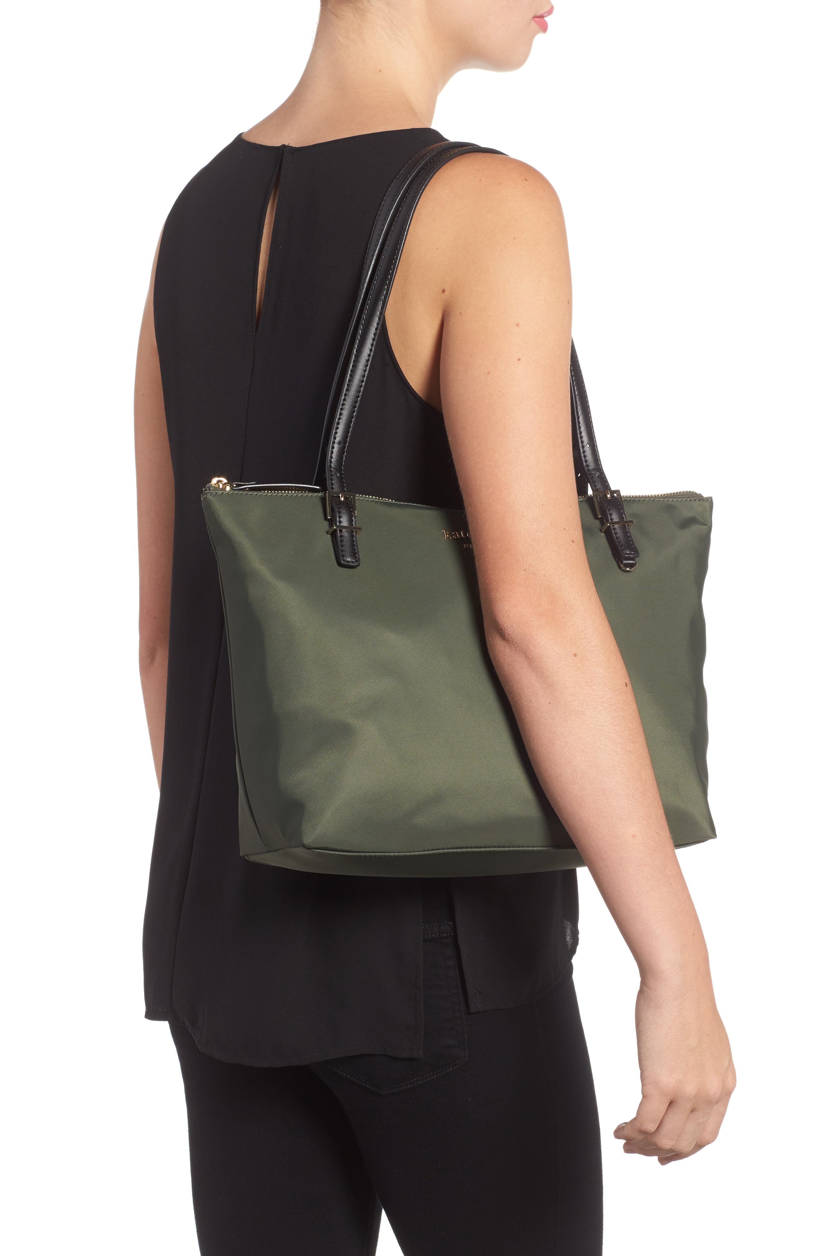 Kate Spade New York watson lane small maya nylon tote, Alternate, color, 