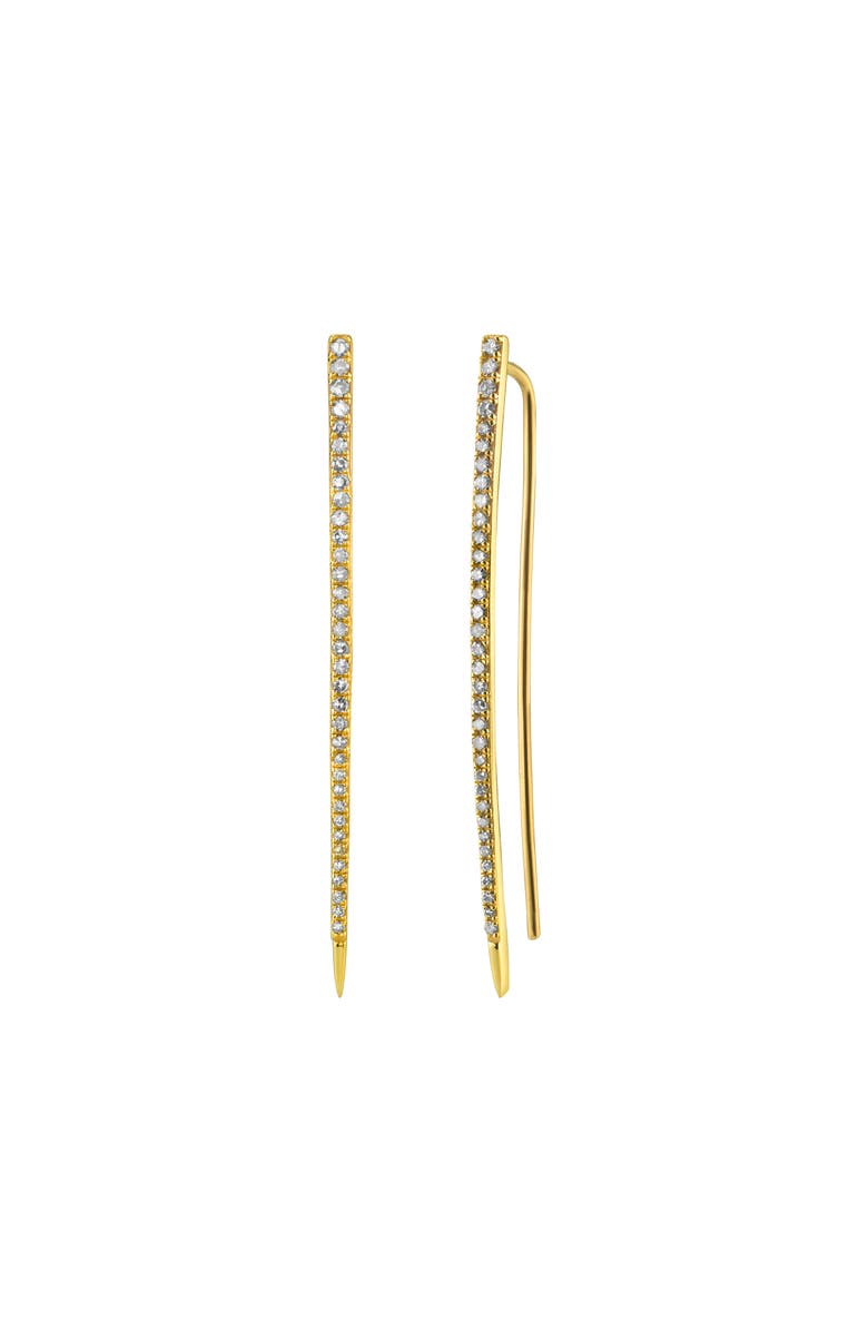 Sheryl Lowe Diamond Spike Earring, Main, color, 14Kt Yellow Gold