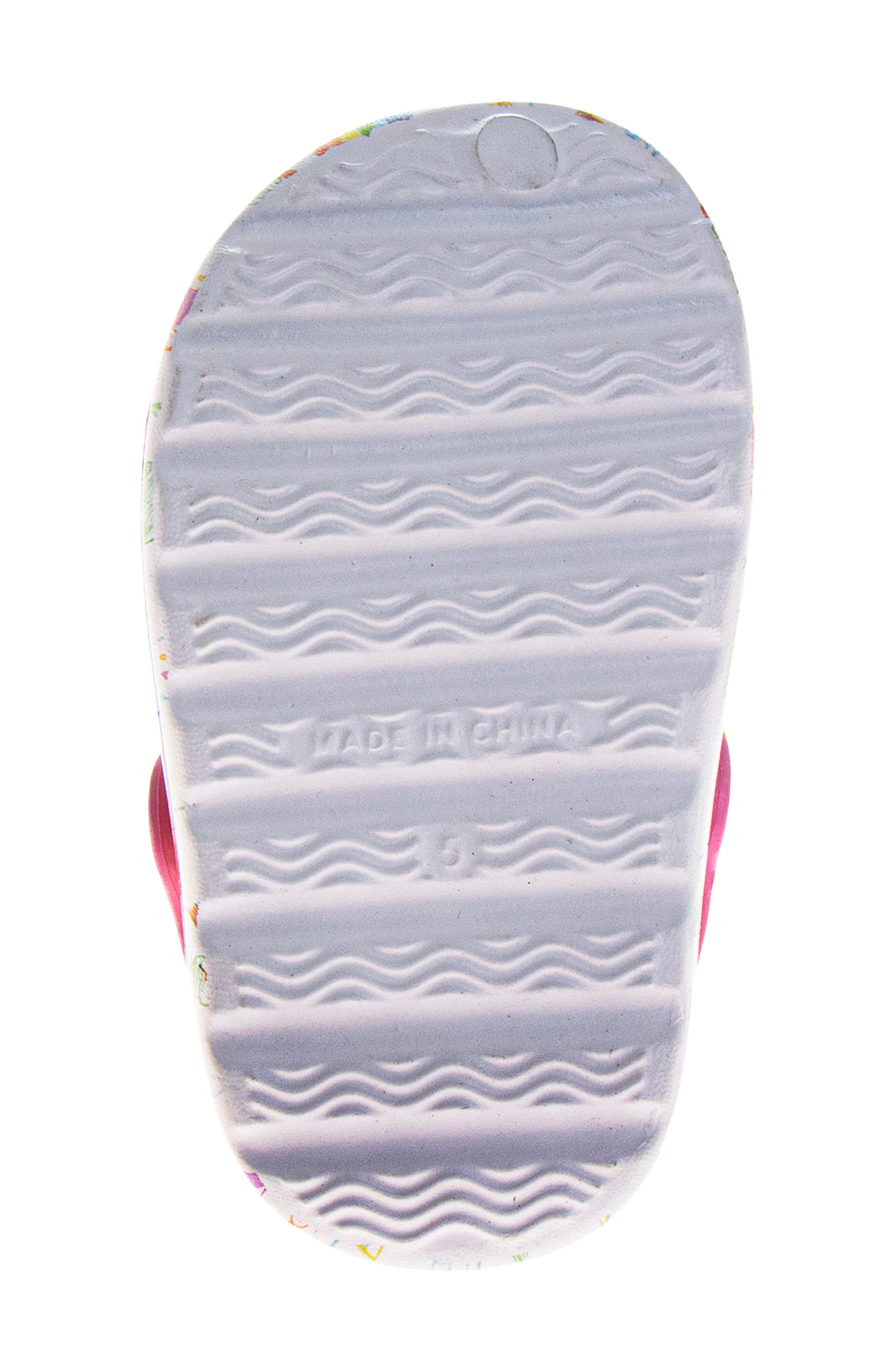 Kids' Rainbow Graphic Clog, Alternate, color, WHITE MULTI