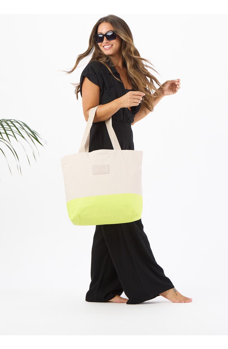 Aloha Collection Dipped Day Tripper Water Resistant Tyvek<sup>®</sup> Tote, Alternate, color, Highlighter/ Sandstone