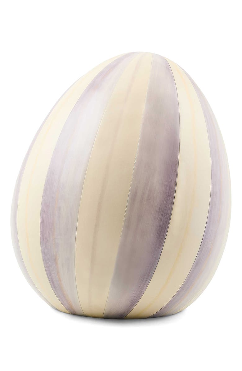 MACKENZIE CHILDS Violet Stripe Medium Egg, Main, color, Purple