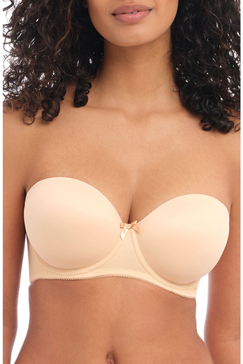 'Deco' Convertible Strapless Underwire Bra, Alternate, color, NUDE