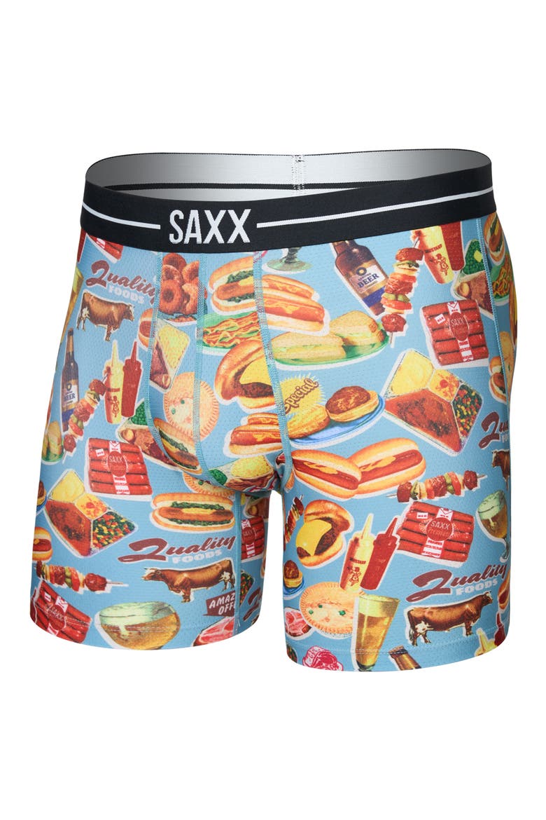 Volt Breathable Sim Fit Mesh Boxer Briefs, Alternate, color, QUALITY FOODS-MULTI