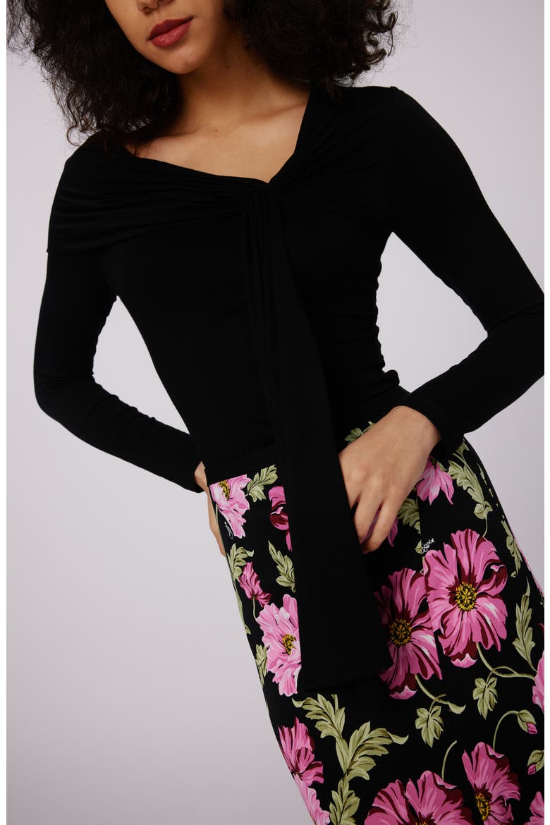 Twila Asymmetric Top, Alternate, color, BLACK