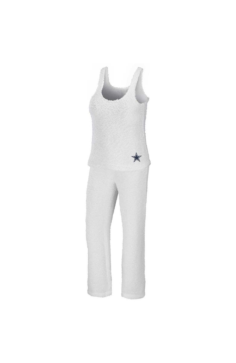 WEAR by Erin Andrews Women's WEAR by Erin Andrews Cream Dallas Cowboys Cozy Scoop Neck Tank Top & Pants Sleep Set, Main, color, Cream