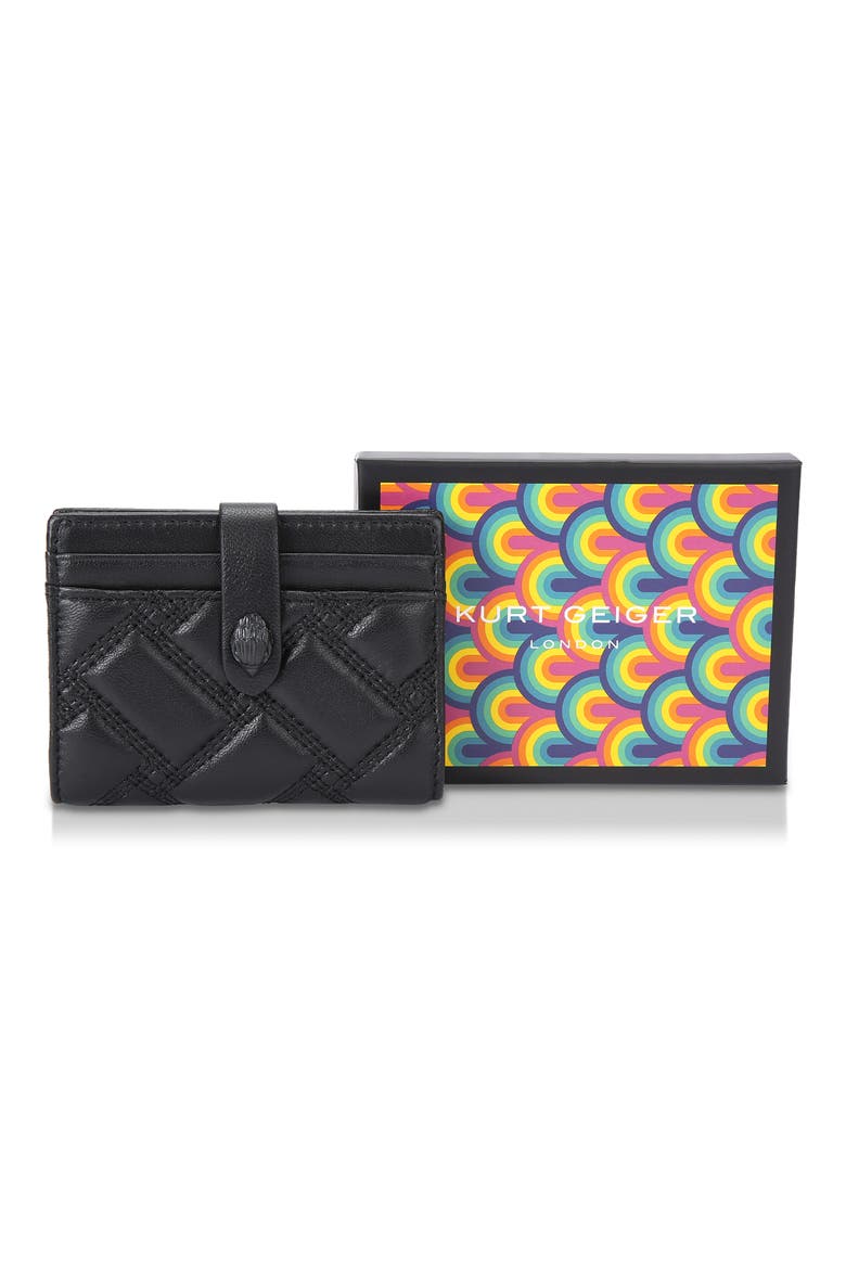 Kensington Drench Quilted Leather Bifold Wallet, Alternate, color, BLACK