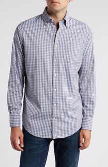 Peter Millar Prairie Plaid Performance Twill Button-Down Shirt
