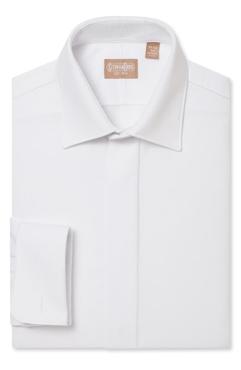 Gitman Regular Fit Tuxedo Shirt, Main, color, 