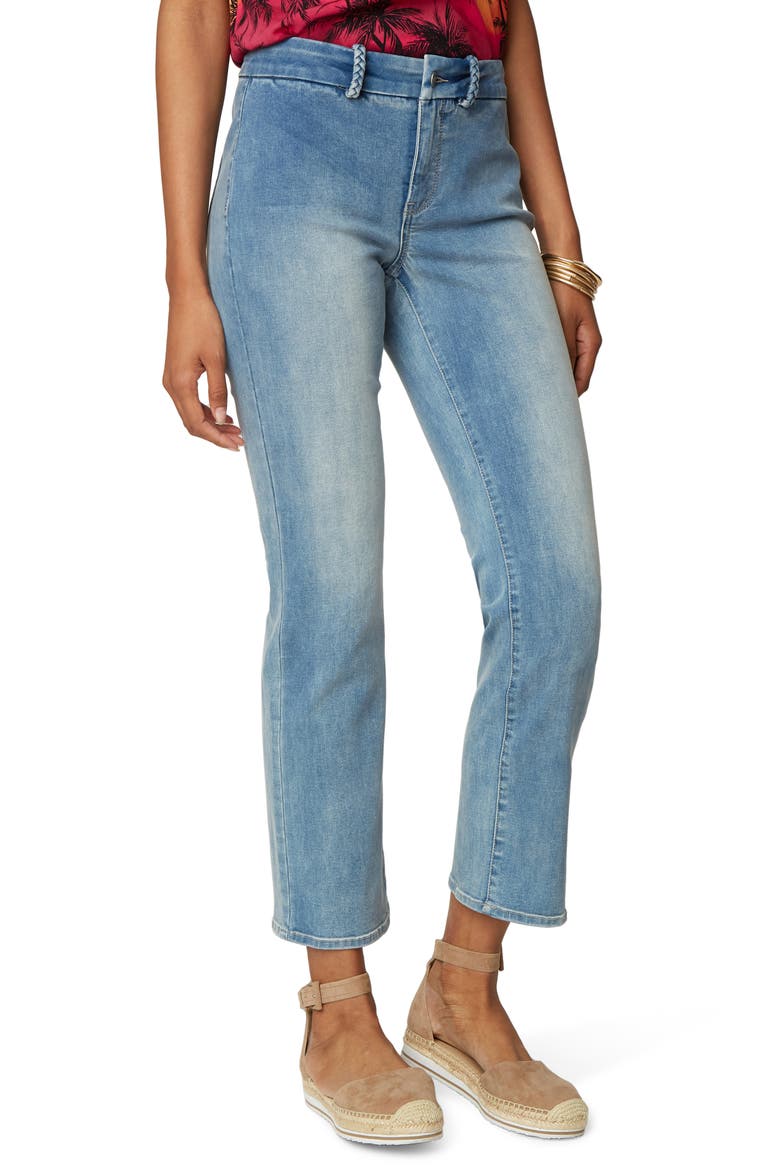Marilyn Braided Belt Loop Jeans, Main, color, CLEAN COHEED