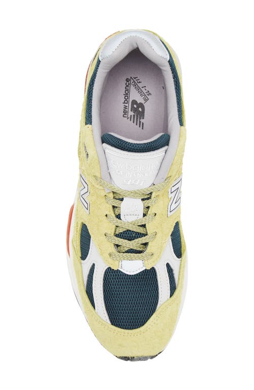 New Balance Made In Uk 991v2 Grape Sorbet Sneakers Beechnut In Multi
