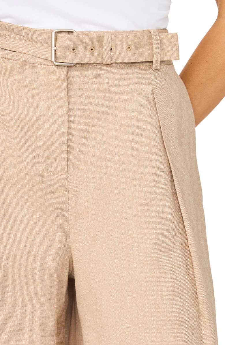 Halogen<sup>®</sup> Belted Pleated Longer Length Shorts, Alternate, color, 