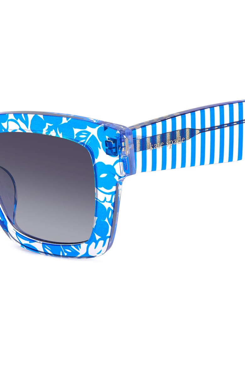 Kate Spade Brynne Sunglasses, Alternate, color, Blue Pattern Blue