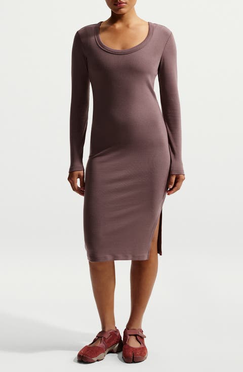 Sportswear Chill Knit Long Sleeve Body-Con Dress