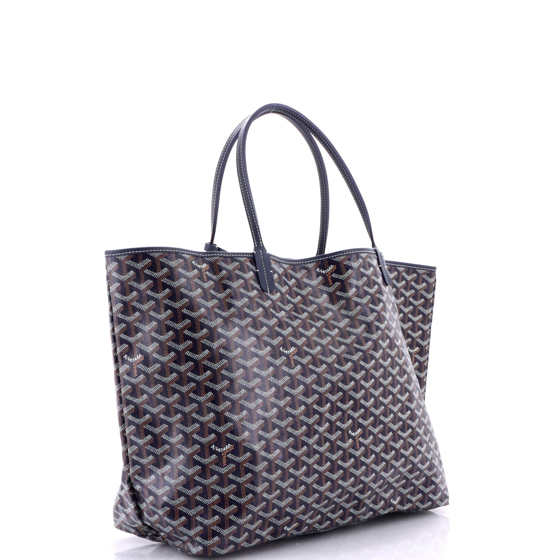 Pre-Owned Goyard Saint Louis Tote Coated Canvas GM, Alternate, color, Blue