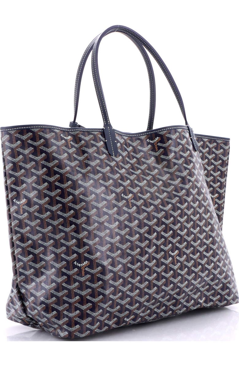 Pre-Owned Goyard Saint Louis Tote Coated Canvas GM, Alternate, color, Blue