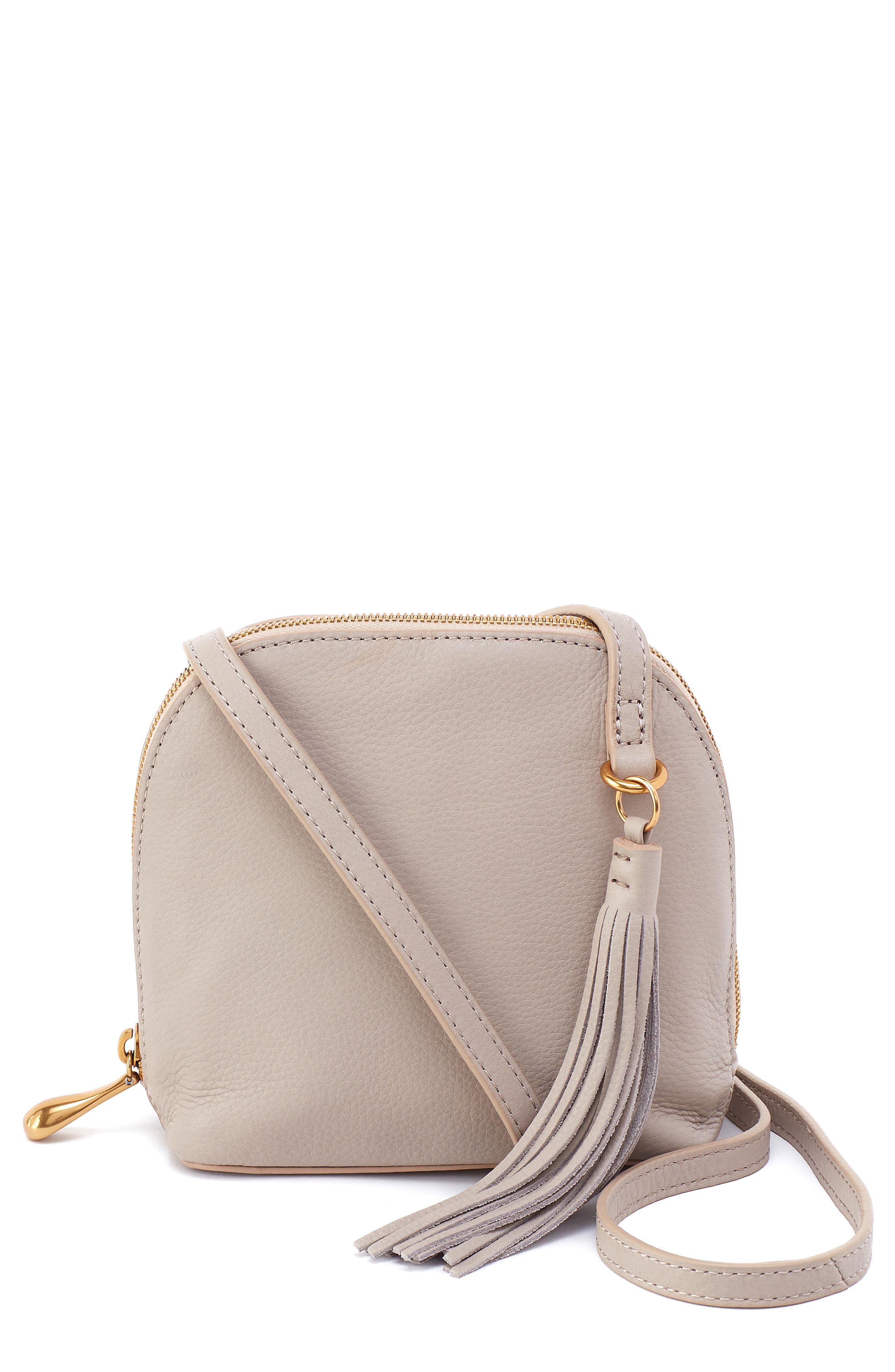 HOBO Nash Calfskin Leather Crossbody Bag, Main, color, Taupe